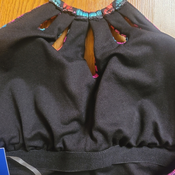 NWT Apt. 9 Striped Tankini Halter Top Size Large - Picture 4 of 4